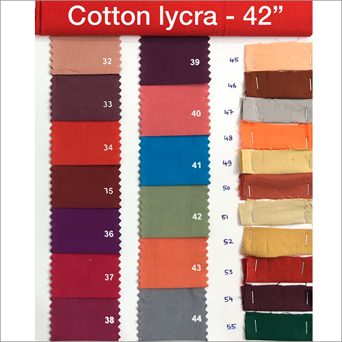 Washable 42 Inch Cotton Lycra Fabric