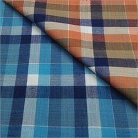 Multicolor Check Cotton Shirting Fabric