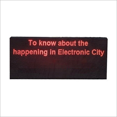 Red LED Moving Message Display Board