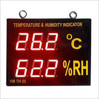 Wall Mounted Digital Temperature And Humidity Indicator