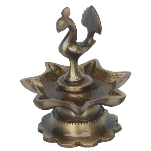 Peacock oil lamp Diya use in temple