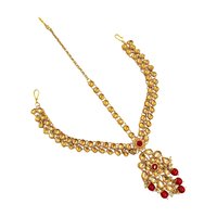 Indian Traditional Gold Plated Kundan Dulhan Bridal Jeweler Set