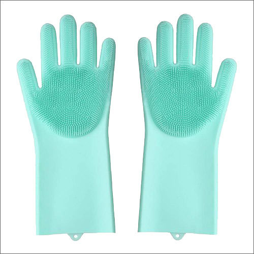 Dishwashing Silicone Scrubber Gloves