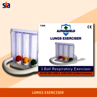 3 Ball Respiratory Exerciser - Pvc Material, Manual Operation, Portable Design | Easy To Use, Transparent Chamber For Accurate Estimation