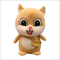 Brown Standing Squirrel Soft Toy