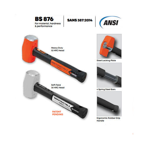 Club Hammers - Heavy-Duty Steel, Ergonomic Handle Design | Perfect for Professional Use, Enhanced Grip