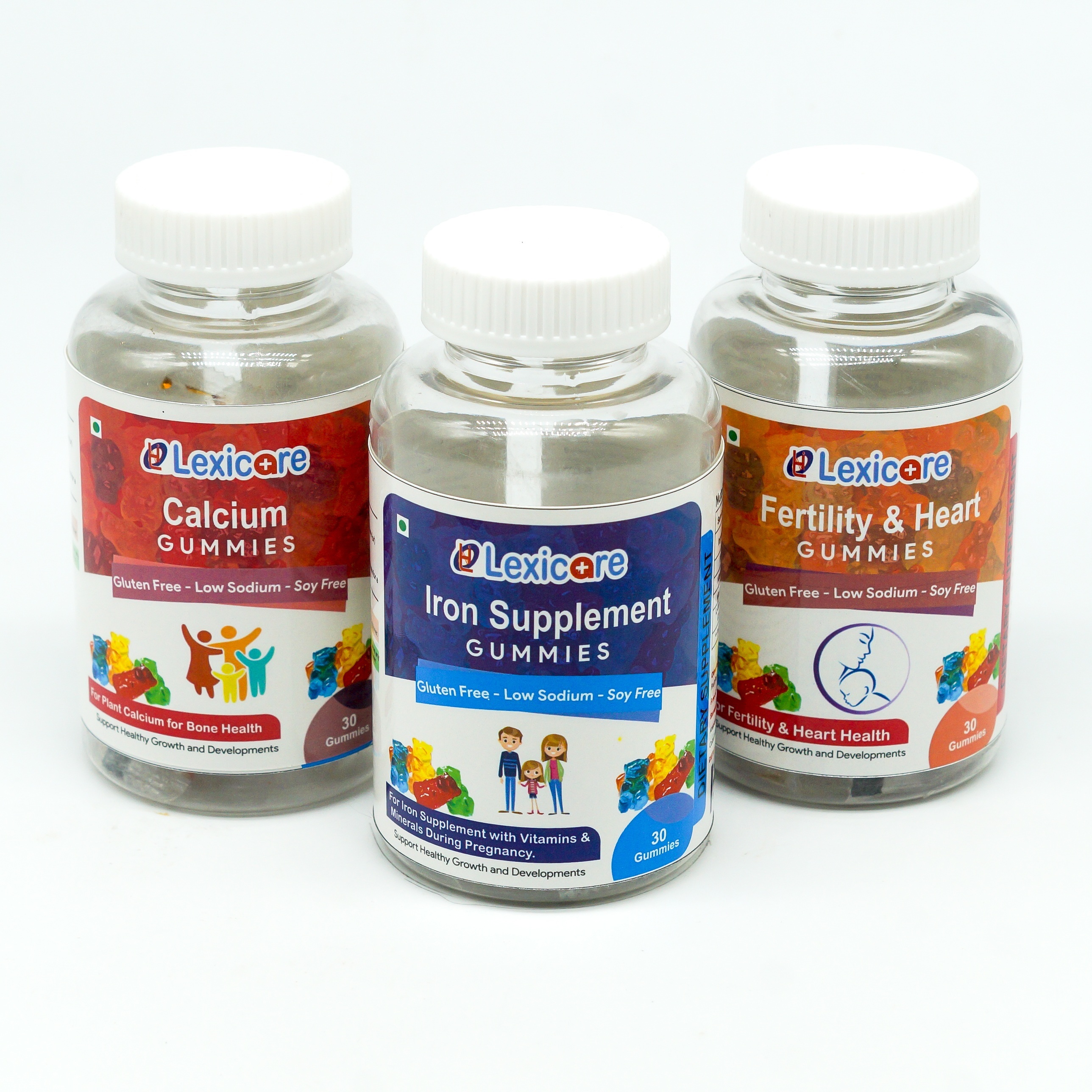 Iron Supplements with Vitamin B6 and B12 and L Methyl folate Gummies