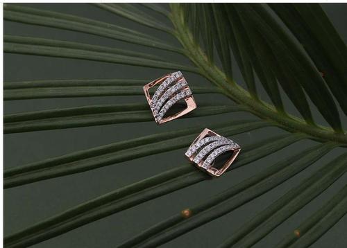 Simple Real Diamond Earrings