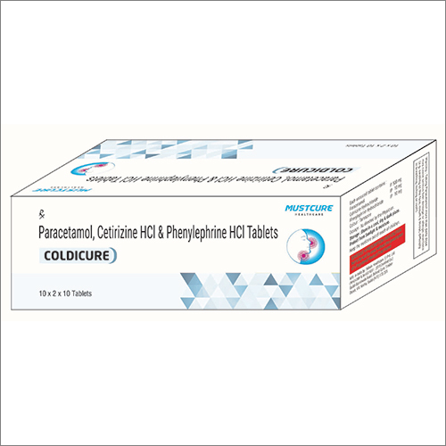 Paracetamol Cetirizine Hci And Phenylephrine Hci Tablets General Medicines