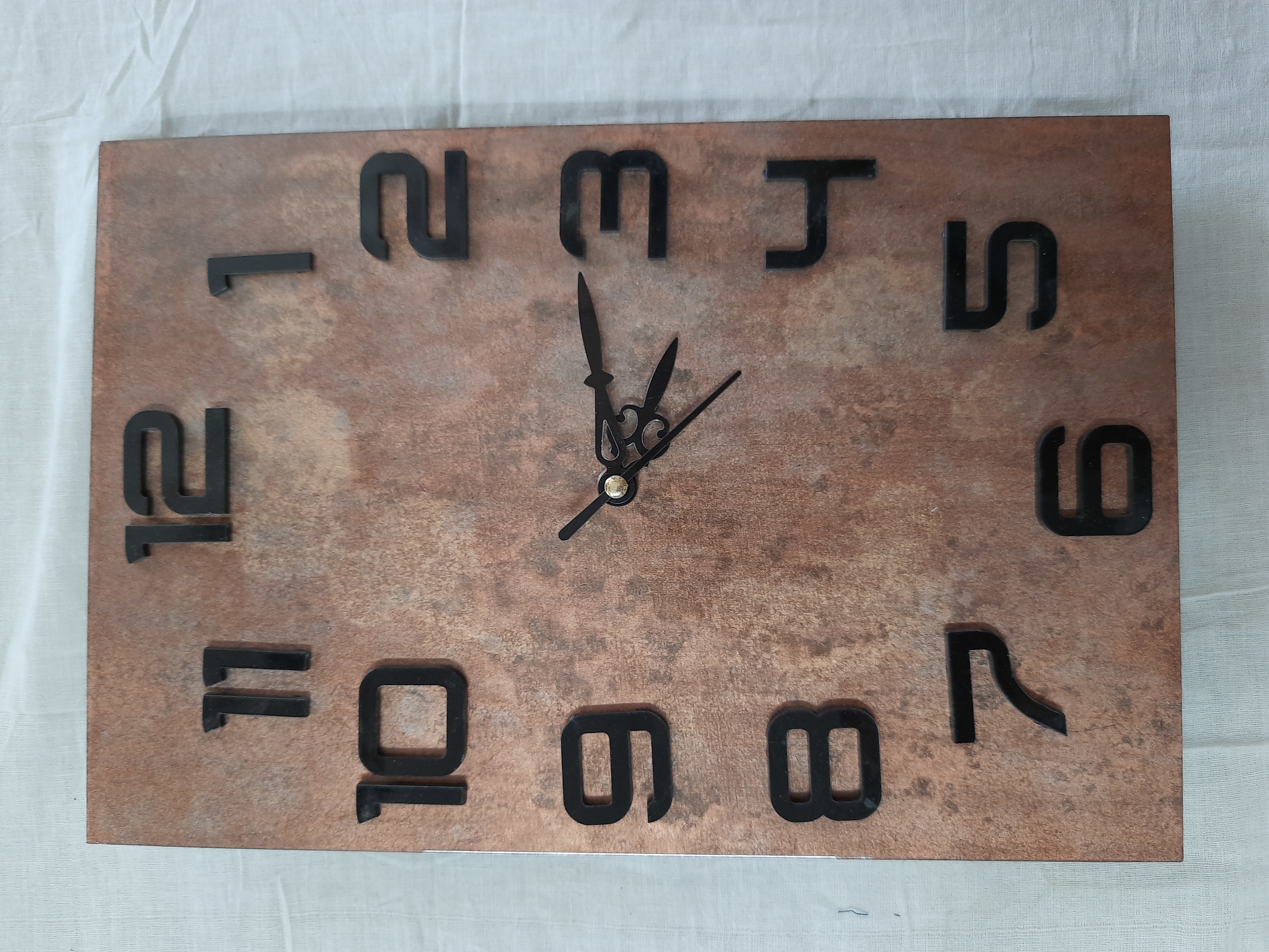 wooden decorative wall clock