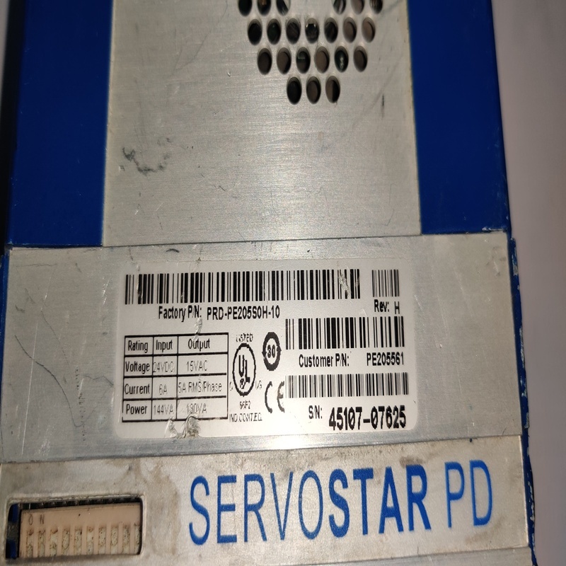 KOLLMORGEN PRD-PE205S0H-10 SERVO CONTROLLER