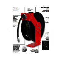 Metal Hose Reels - Durable Galvanized Steel, Heavy-Duty Design For Efficient Storage and Easy Handling