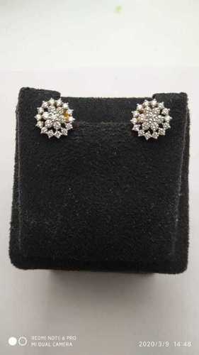 Diamond Cluster Circle Earring