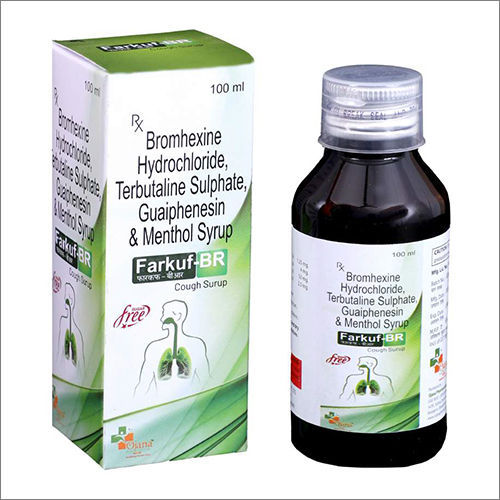 Bromhexine Hydrochloride Terbutaline Sulphate Guaiphenesin And Menthol Syrup General Medicines