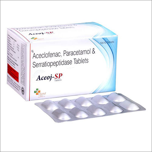 Aceclofenac Paracetamol And Serratiopeptidase Tablets