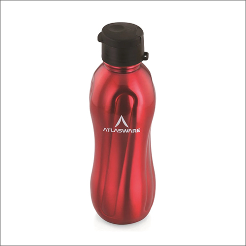 Stainless Steel Twister Red Water Bottle