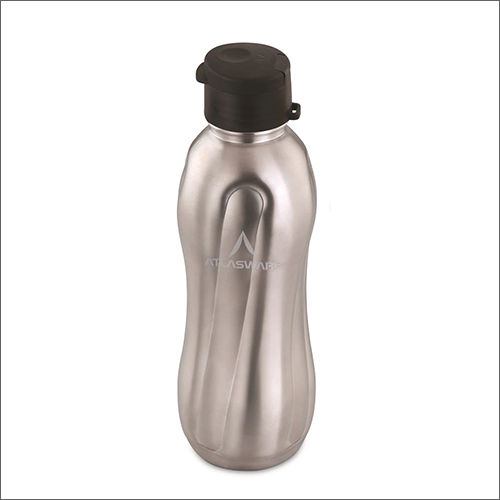 Stainless Steel Finish Twister Water Bottle