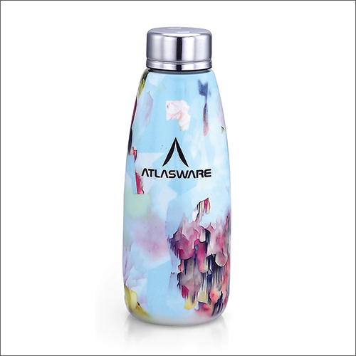 500ml Digital Finish Fridge Light Blue Bottle