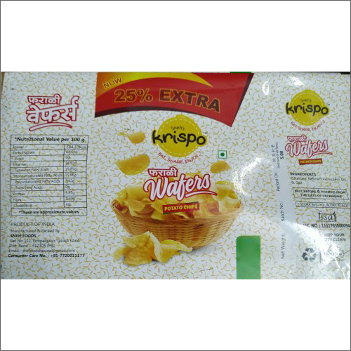 Potato Chips Pouch Packaging Roll