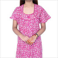 Ladies Cotton Printed Nighty