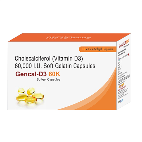 Cholecalciferol Vitamin D3 60000IU Soft Gelatin Capsules
