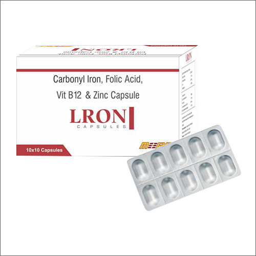 Carbonyl Iron Folic Acid Vitamin B12 And Zinc Capsules Recommended For: Human Being