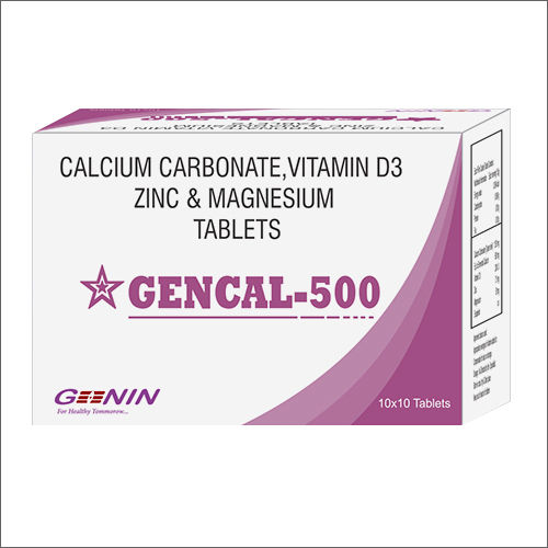 Calcium Carbonate Vitamin D3 Zinc And Magnesium Tablets Dry Place