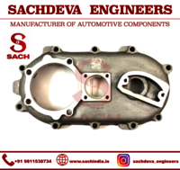 Ape Piaggio Engine Side Cover - Die Cast Gear Box Plate For Bs1 & Bs2, Grey Color