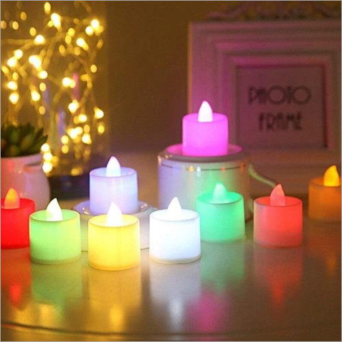 Flameless Multi Color Battery Operated Plastic LED Tea Light Candles
