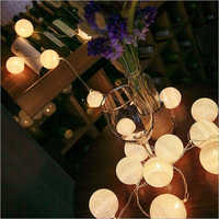 Home Decoration Light Warm White Color Rattan Ball String Lights Series