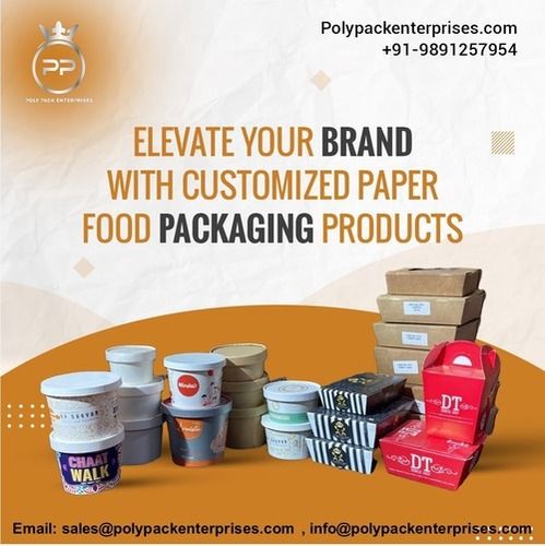 Paper Boxes - Various Sizes, Brown Paperboard with Offset Printing and Water-Based Coating