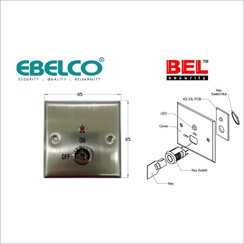 Key Override Switch with LED and Tamper