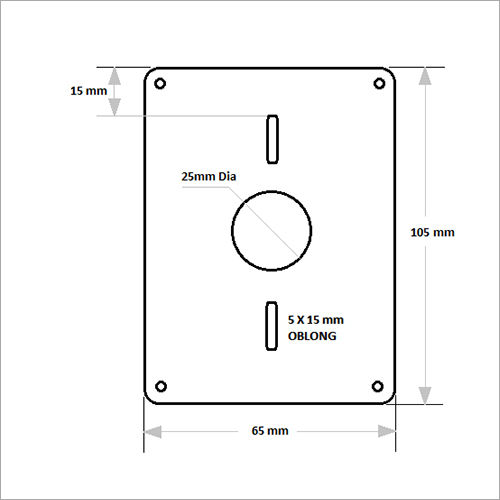 SS304 Stainless Steel Reader Back Plate