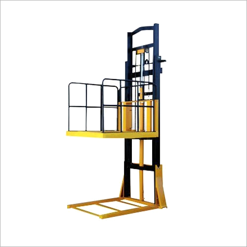 Hydraulic Goods Lift - 1 Ton Capacity, 15 Feet Maximum Height | Stainless Steel, Hydraulic Drive, Emergency Lowering Safety Device, Easy Mobility