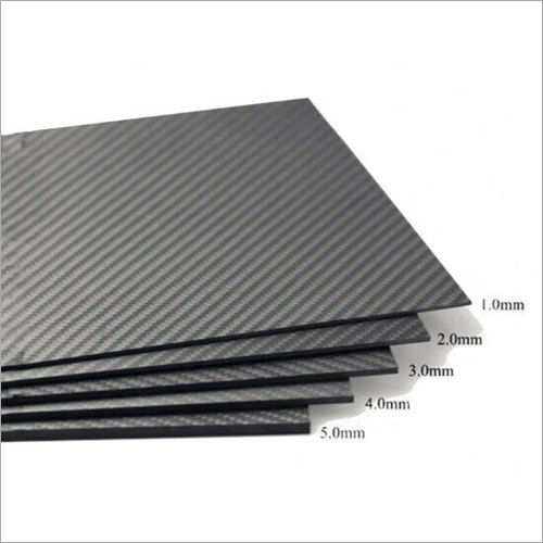 2 Mm Thick Carbon Fiber Sheets - Color: Black