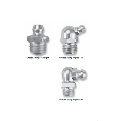 Grease Fittings - Durable Steel Alloy, Universal Size for Industrial Applications