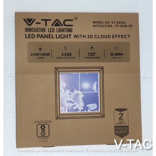 V-TAC 3D Sky LED Panel