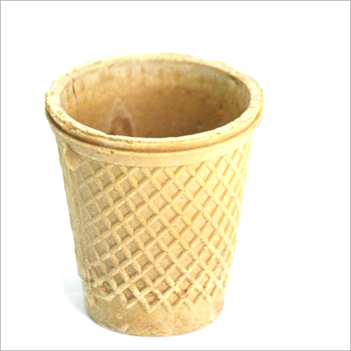 Edible Vanilla Flavor Biscuit Tea Cup