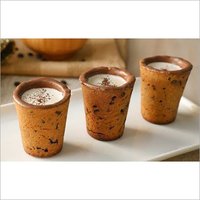 Edible Brown Chocolate Biscuit Tea Cup