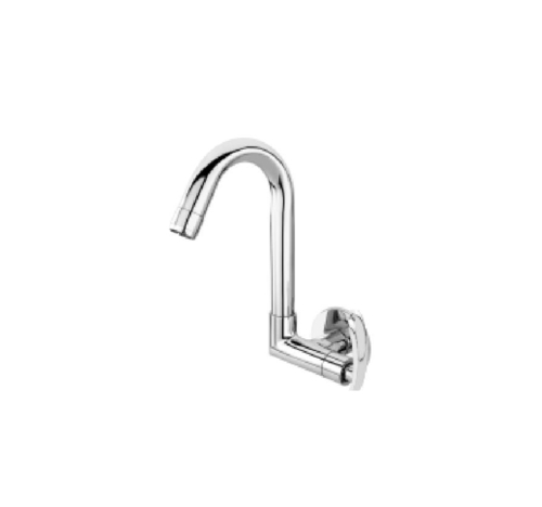 Side sink cock with swinging spout