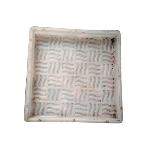 Wave Design Square Plastic Tile Mould