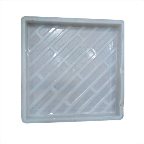 White 10 Mm Square Plastic Tile Mould