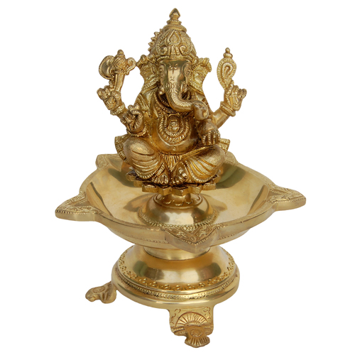 Diya/ Oil Lamp of Lord Ganesha