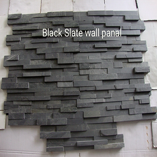 Black Slate Wall Panel Stone
