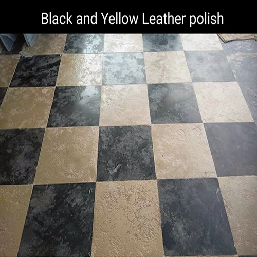 Black And Yellow Leather Polish Stone Solid Surface