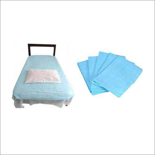 Disposable White Bed Sheet With Pillow Cover