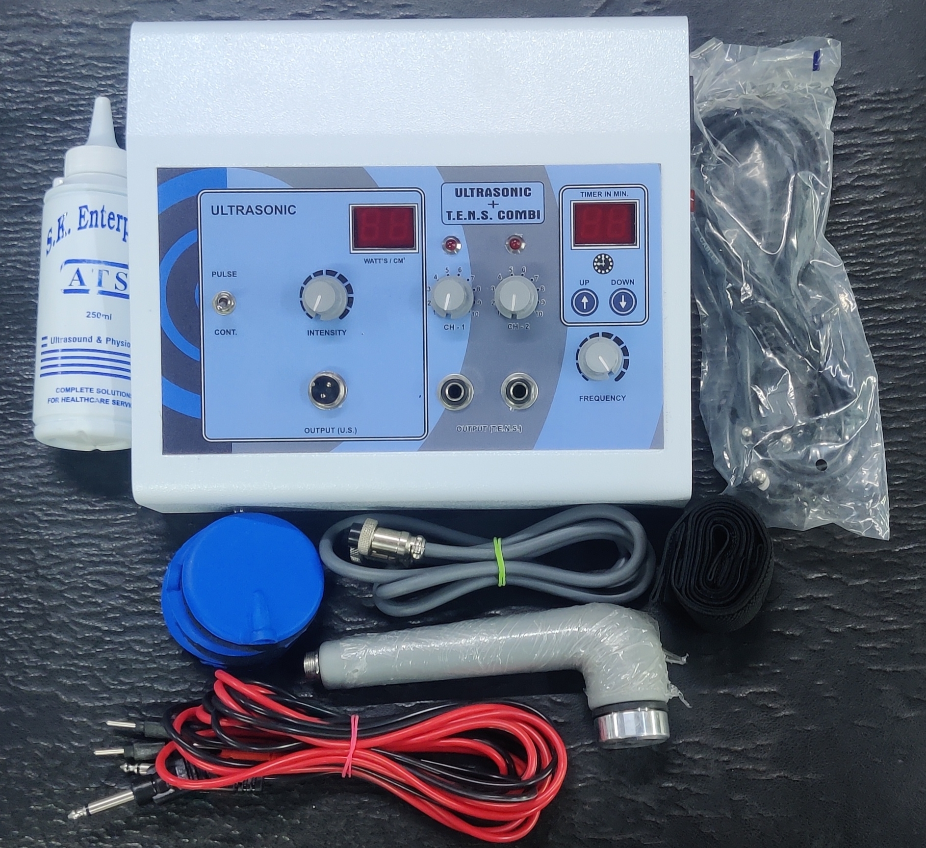 Ultrasonic with 2 channel TENS Combo Machine