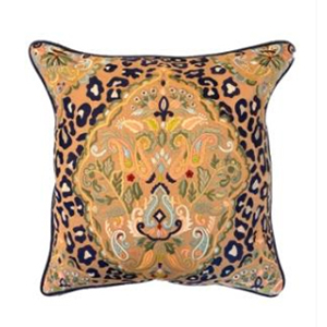 18 x 18 inch Cotton Fabric Embroidery Cushion
