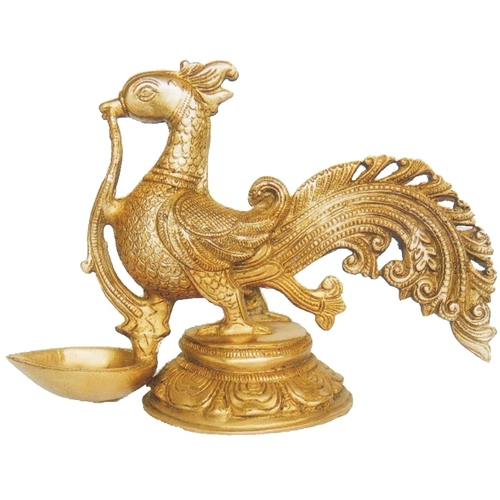Aakrati A Brass Handmade Handicraft Deepak Yellow