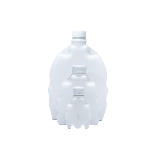1 Liter HDPE Calcium Flat Bottle By MODERN PLASPACK